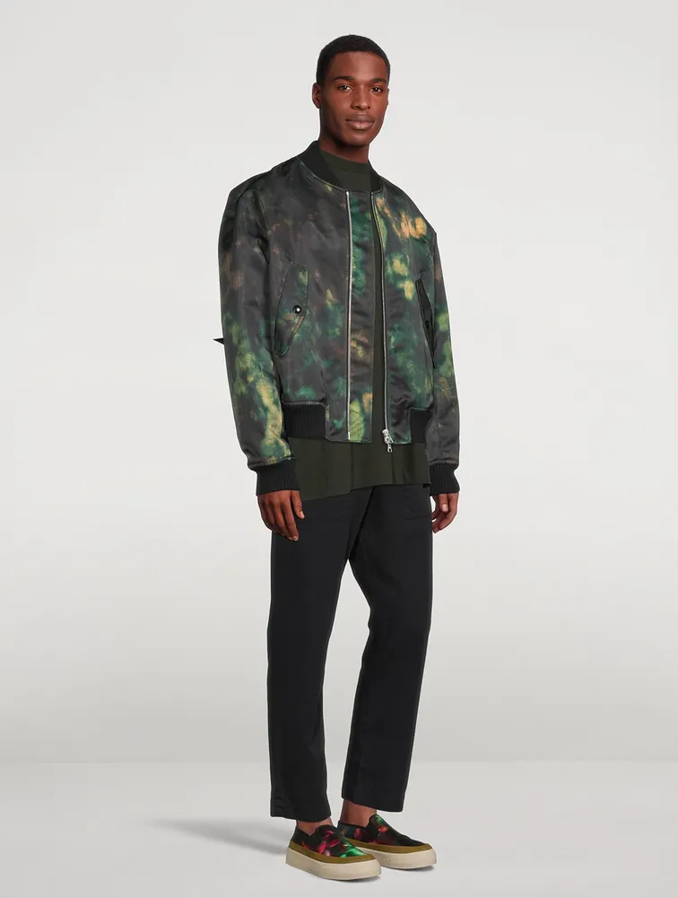 Verso Bomber Jacket Acid Print
