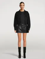 Liv Recycled Leather Mini Skirt