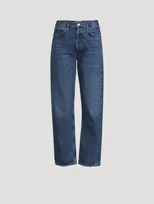 90s Pinch Waist Straight Jeans