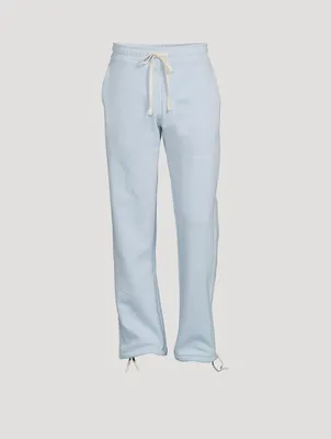 Cotton-Blend Sweatpants With Logo
