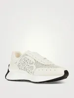 Sprint Runner Mesh And Leather Sneakers