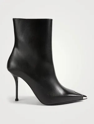 Punk Leather Ankle Boots