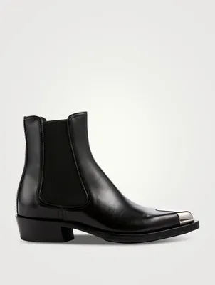 Punk Leather Chelsea Boots