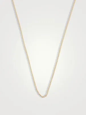 10K Gold Curb Chain Necklace