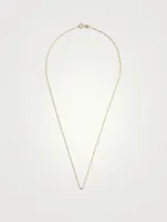 Inch 14K Gold Octagon Tube Chain Necklace