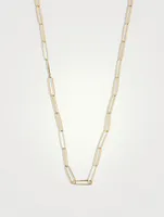 30-Inch 14K Gold Penelope Paperclip Chain Necklace