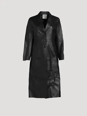 Slim Leather Coat