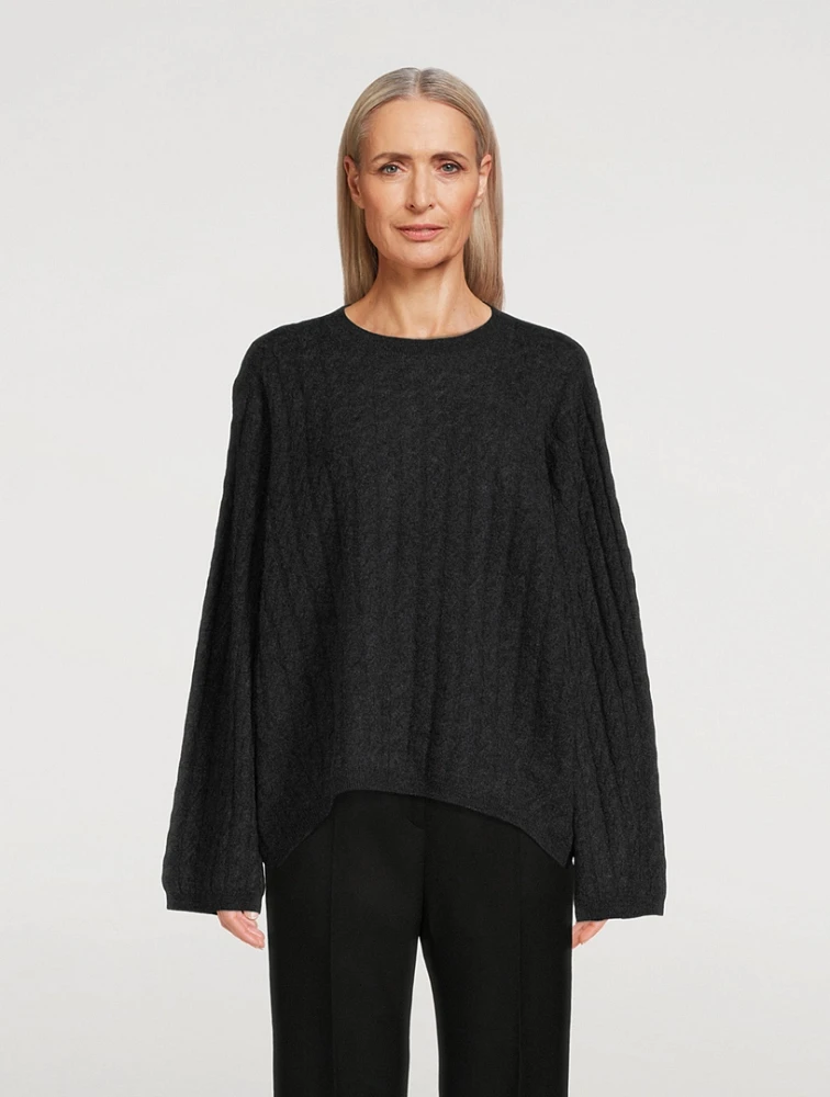 Cashmere Cable-Knit Sweater