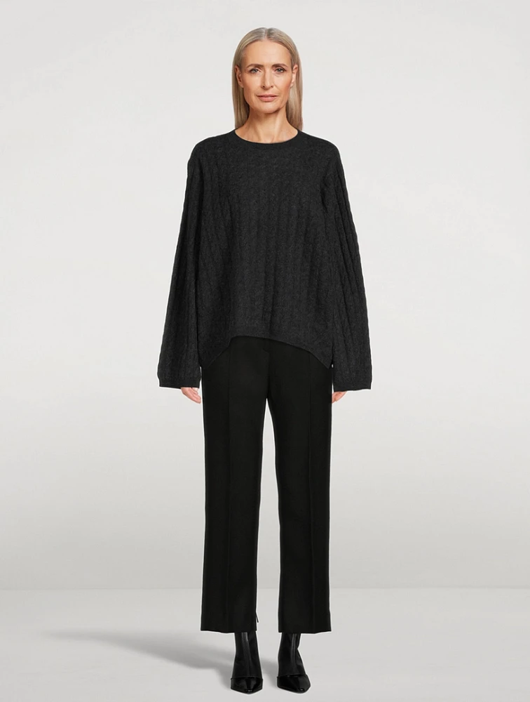 Cashmere Cable-Knit Sweater