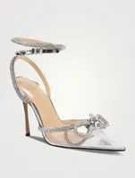 Double Bow Crystal PVC Sandals