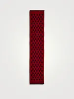 Upside Down Skull Wool Scarf