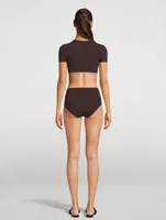 Ruched Prong Bikini Brief