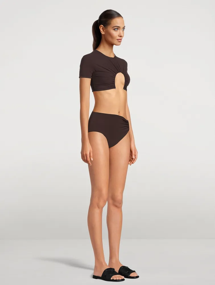 Ruched Prong Bikini Brief
