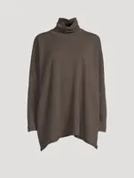 Scrunch-Neck Cashmere Sweater