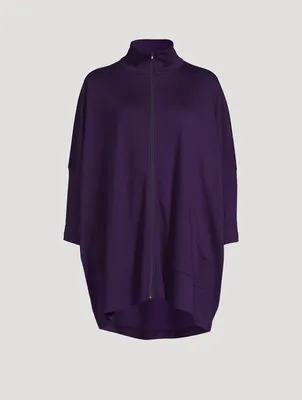 Pima Cotton Zip-Front Jacket