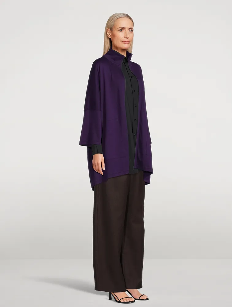Pima Cotton Zip-Front Jacket