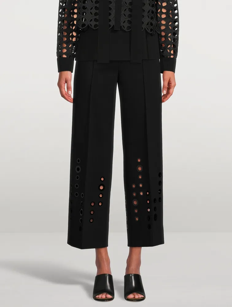 Chieko Trousers With Eyelet Detail