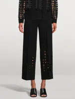 Chieko Trousers With Eyelet Detail