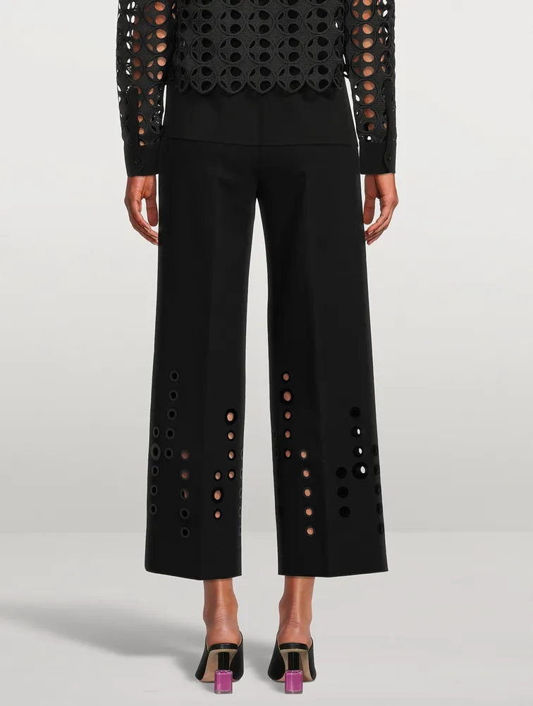 Chieko Trousers With Eyelet Detail