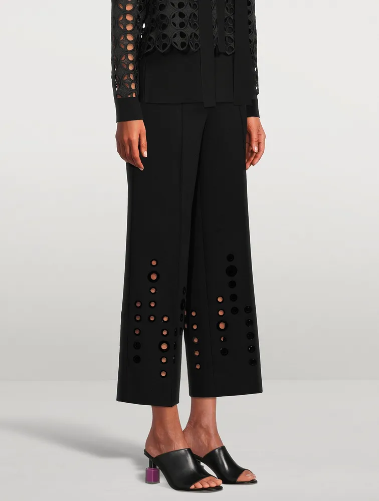 Chieko Trousers With Eyelet Detail