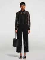 Chieko Trousers With Eyelet Detail