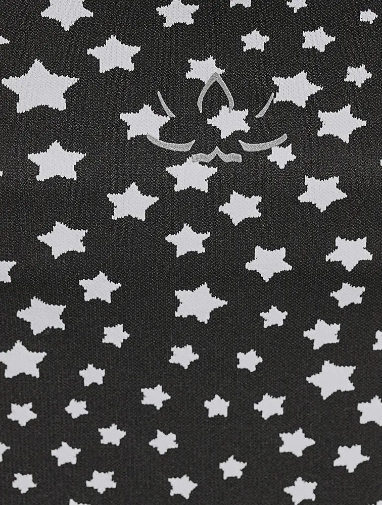 Studio Cropped Tank Top Stars Print