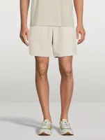 Nylon Shorts With Logo Band