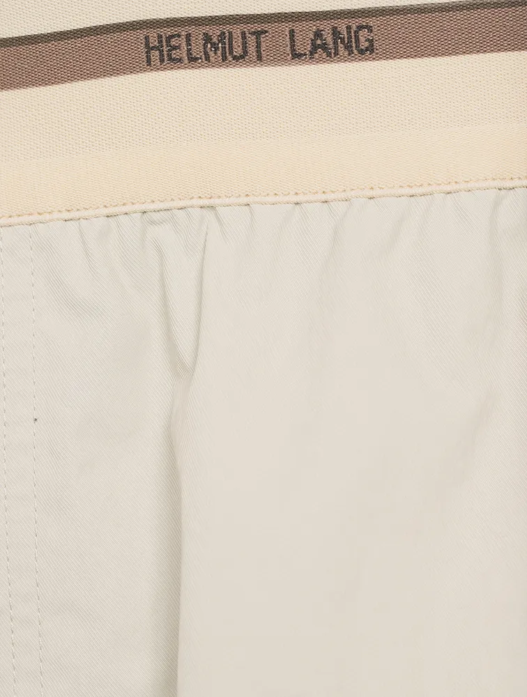 Nylon Shorts With Logo Band