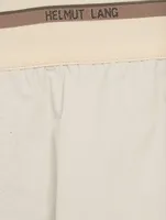 Nylon Shorts With Logo Band