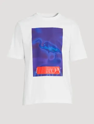 Heron Censored Cotton T-Shirt