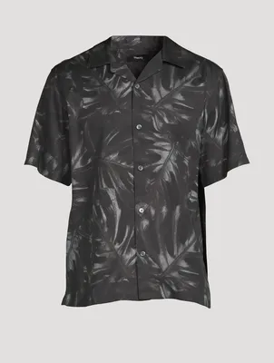 Noll Short-Sleeve Shirt Palm Print