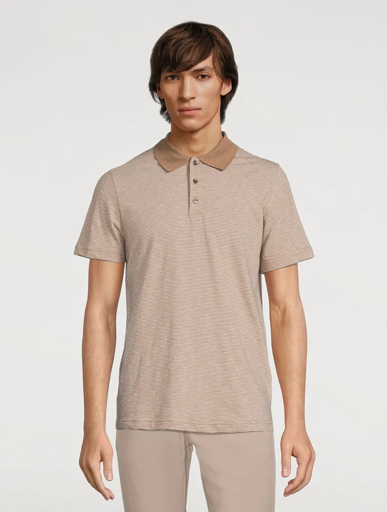 Cotton Striped Polo Shirt