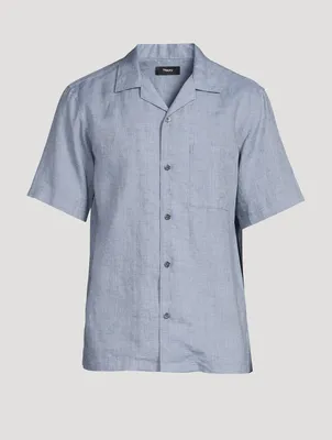 Noll Linen Short-Sleeve Shirt