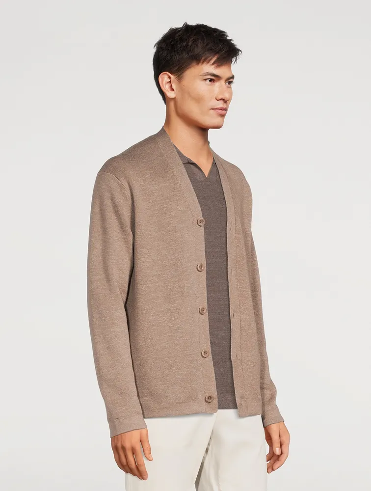 Linen And Cotton Cardigan