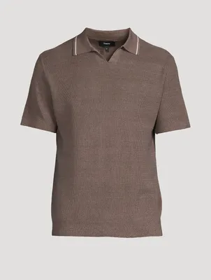 Birke Knit Linen Polo Shirt