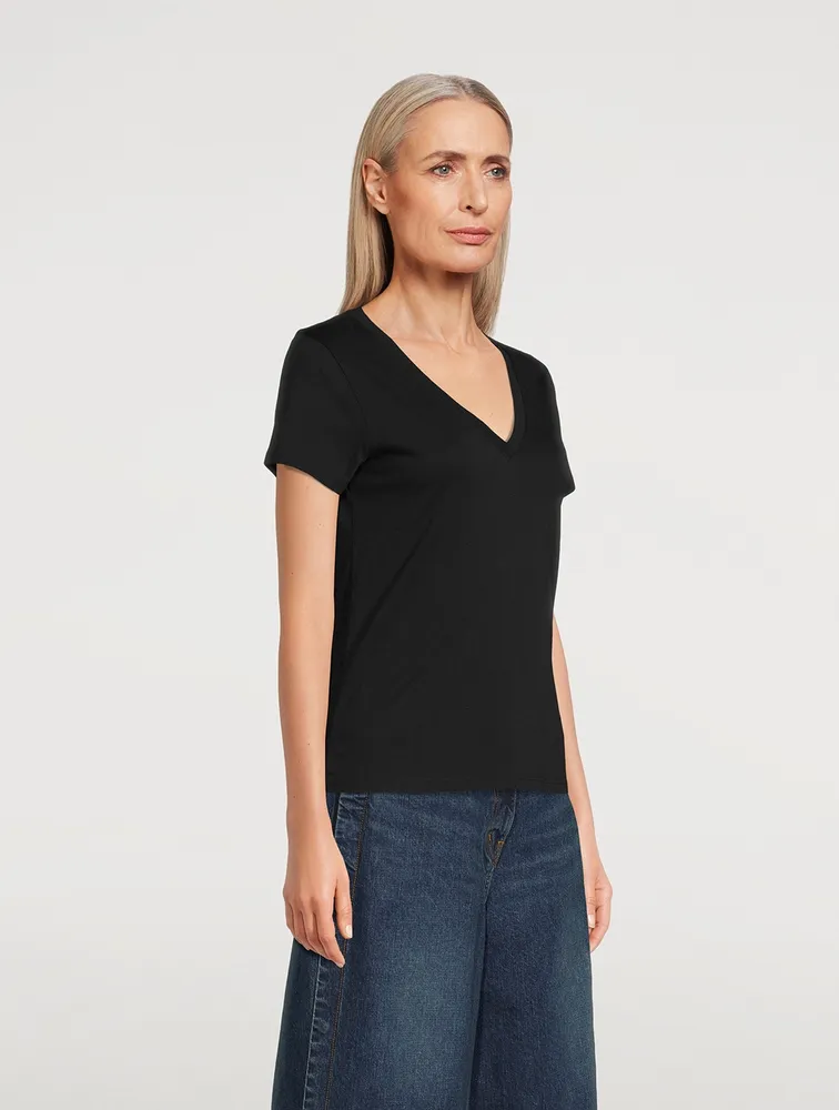 Essential Pima Cotton V-Neck T-Shirt