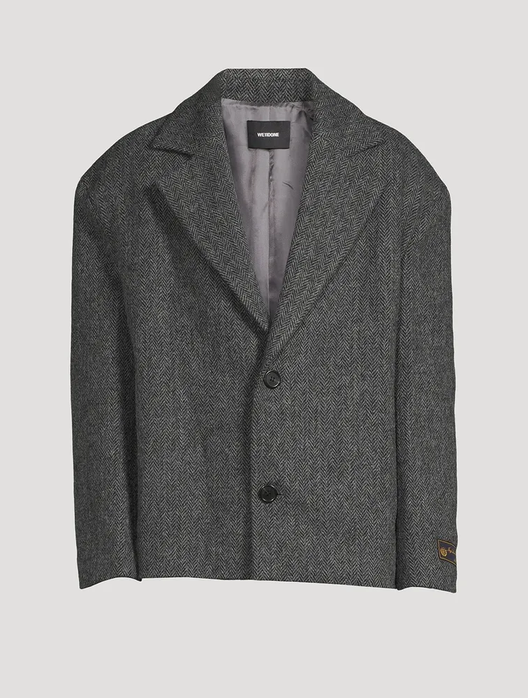 Wool And Alpaca Oversized Jacket