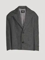 Wool And Alpaca Oversized Jacket