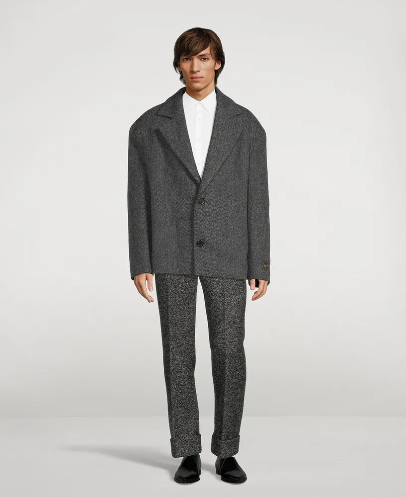 Wool And Alpaca Oversized Jacket