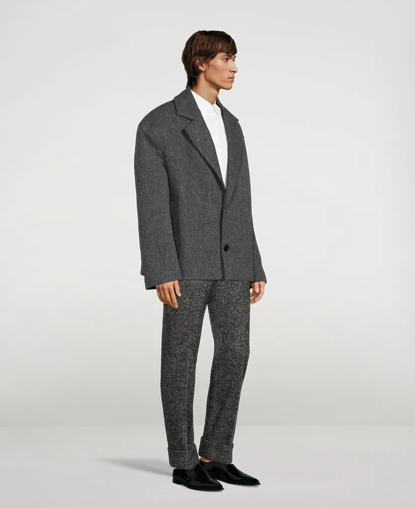 Wool And Alpaca Oversized Jacket