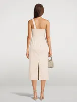 One-Shoulder Midi Dress