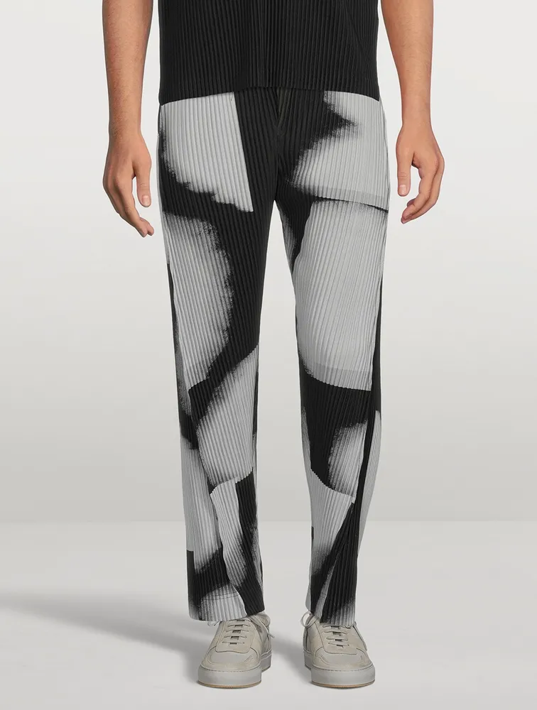 Straight-Leg Pants In Lantern Print