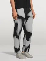 Straight-Leg Pants In Lantern Print