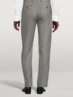 Wool And Mohair Houndstooth Pants