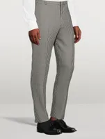 Wool And Mohair Houndstooth Pants