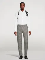 Wool And Mohair Houndstooth Pants
