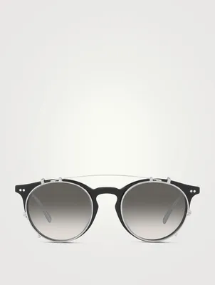 Oliver Peoples x Brunello Cucinelli Eduardo Round Sunglasses