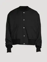 Snap-Button Bomber Jacket