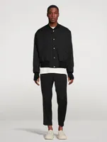 Snap-Button Bomber Jacket