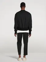 Snap-Button Bomber Jacket